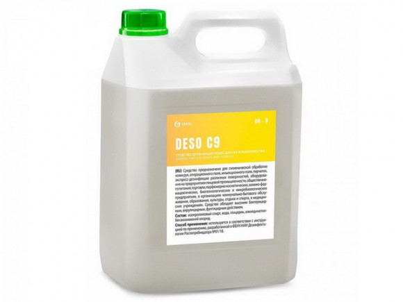Средство спиртовое для дезинфекции рук и поверхностей GRASS Deso C9 (550055) 5 л 